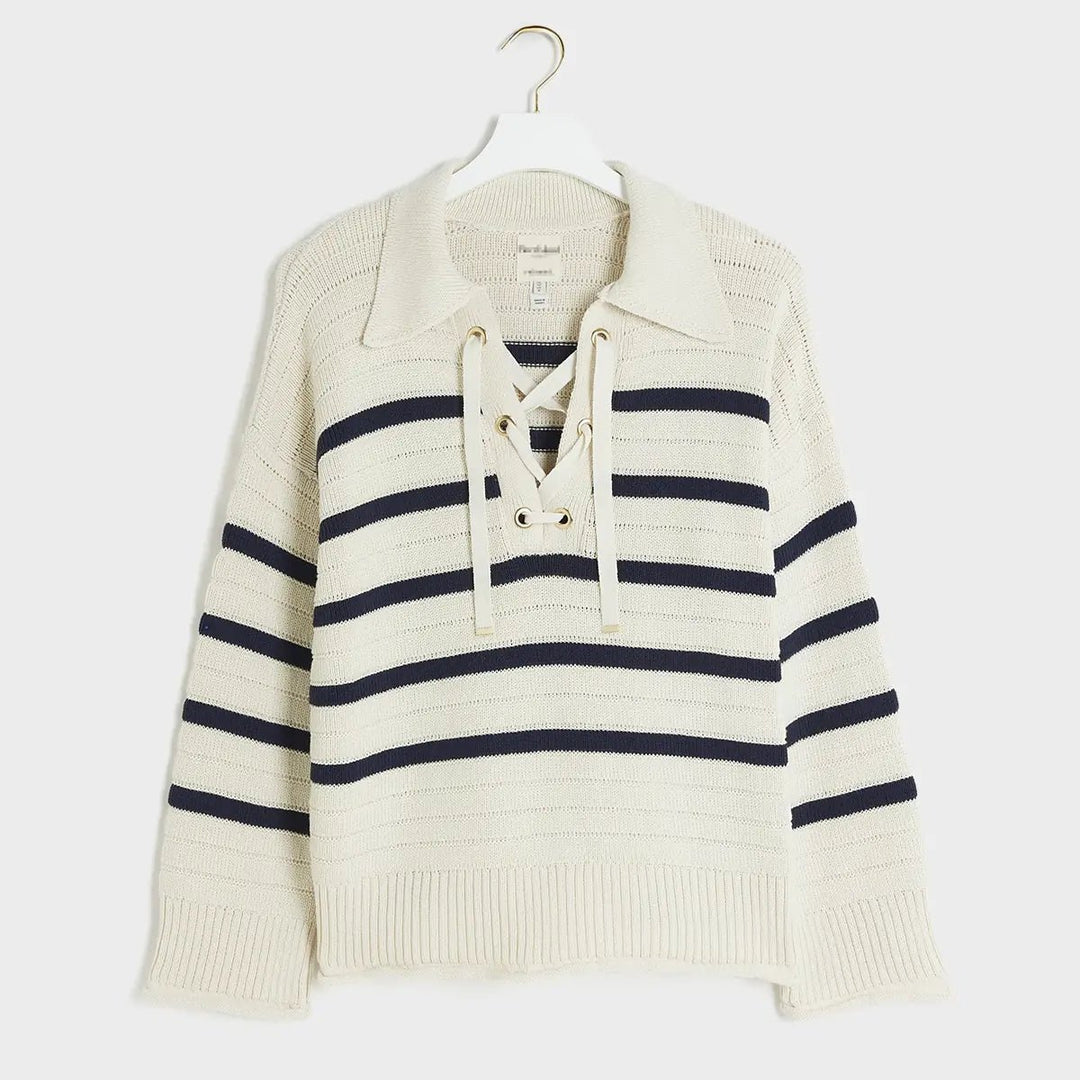 Ladies Striped Tieneck Jumper from You Know Who's