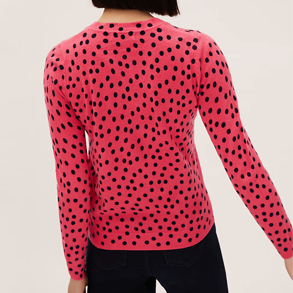 Ladies Super Soft Spot V Neck Jumper from You Know Who's