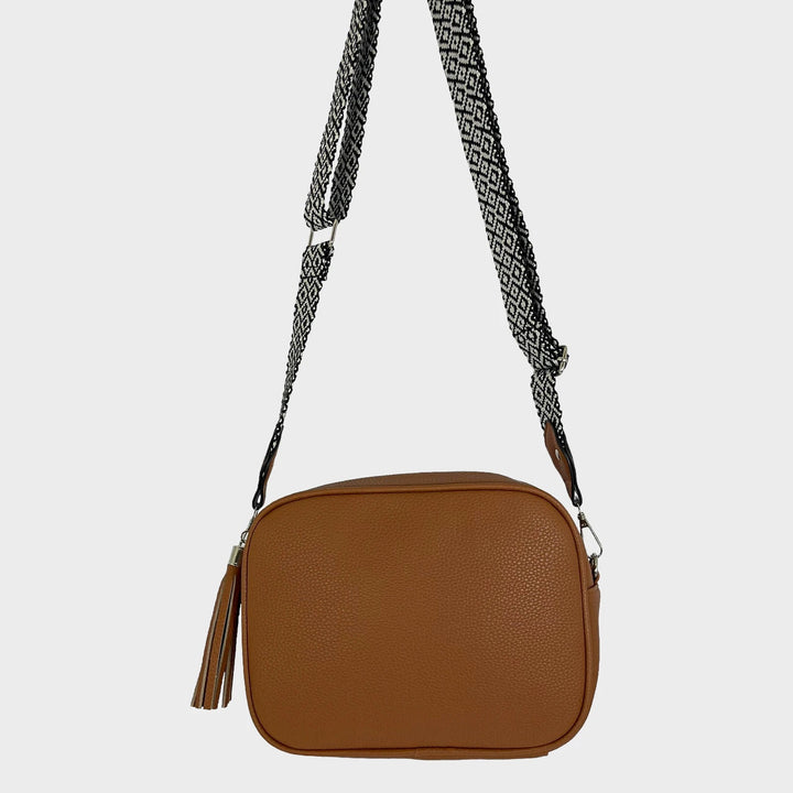 Ladies Tan Geo Strap Bag from You Know Who's