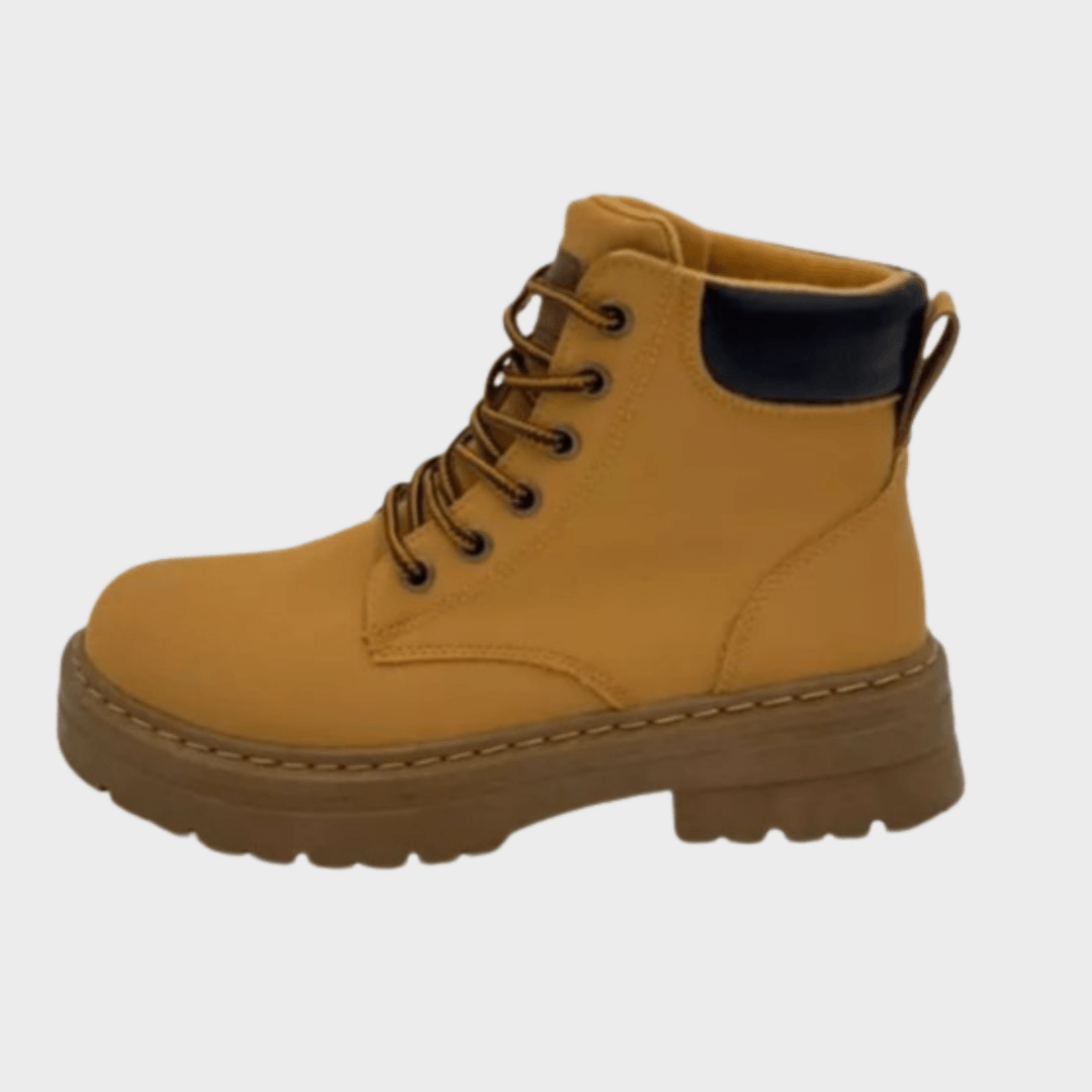 Ladies Tan Hiker Boot from You Know Who's
