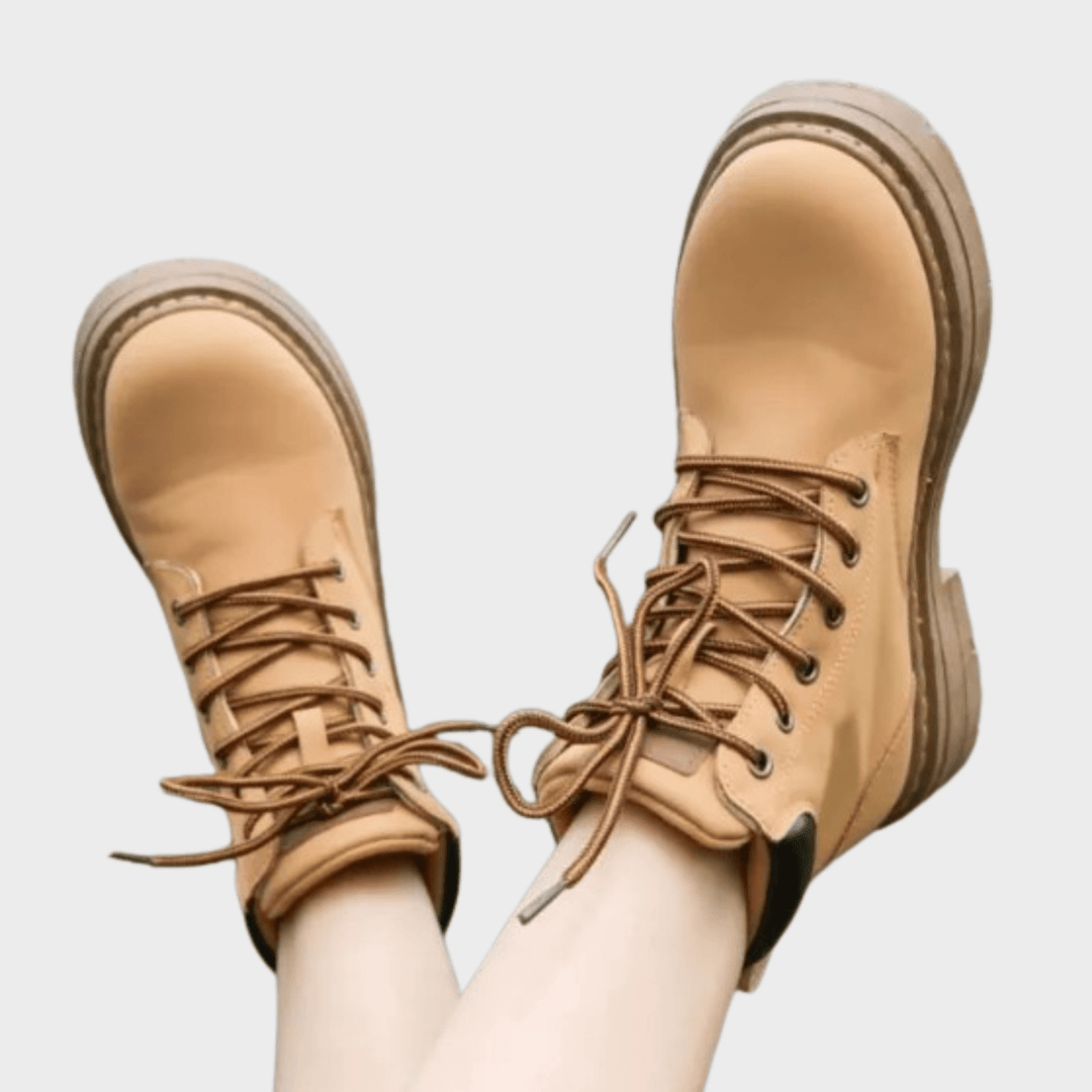 Ladies Tan Hiker Boot from You Know Who's