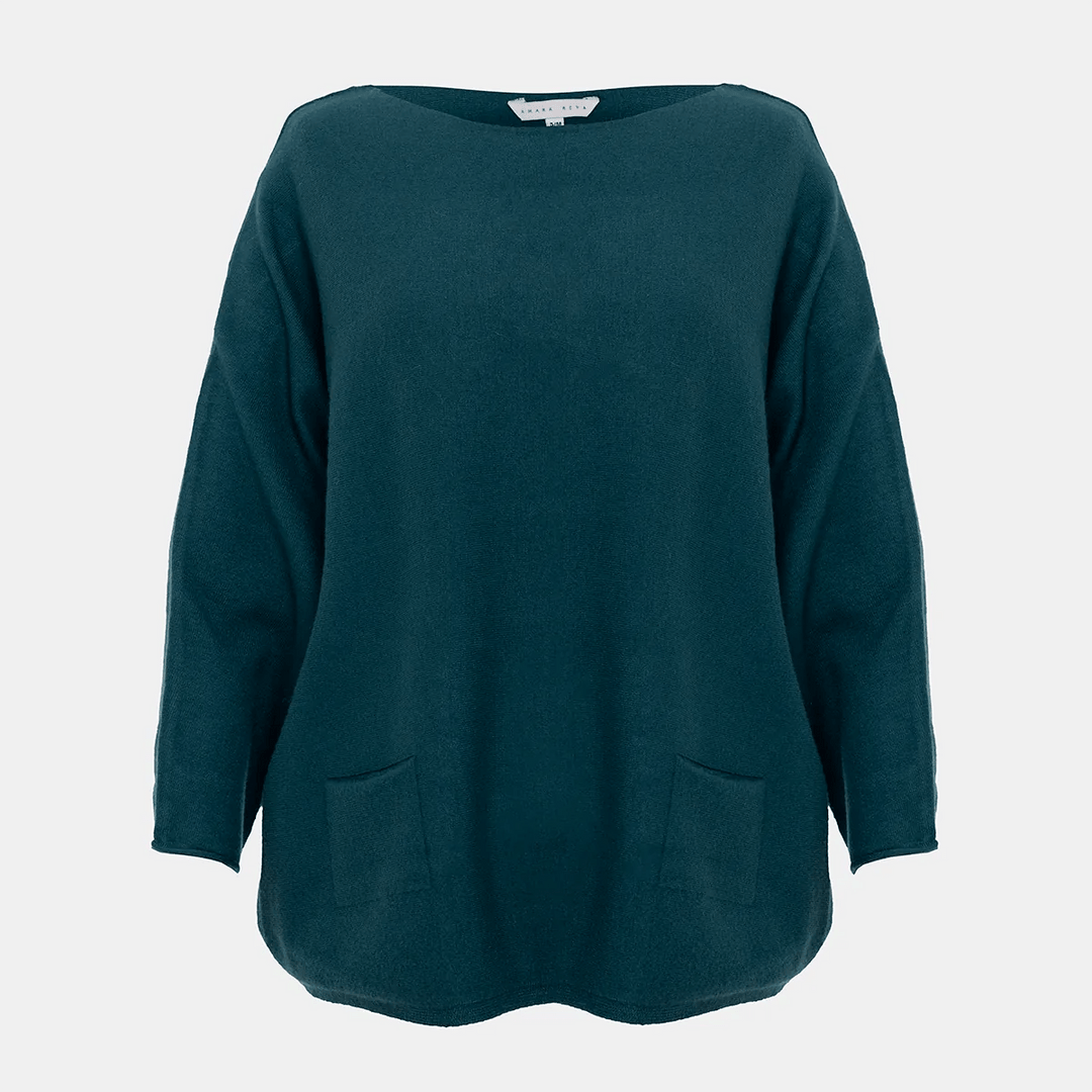 Ladies Teal Batwing Jumper from You Know Who's