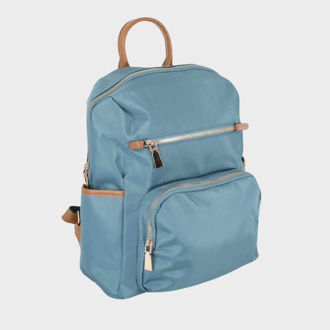 Ladies Teal Contrast Backpack from You Know Who's