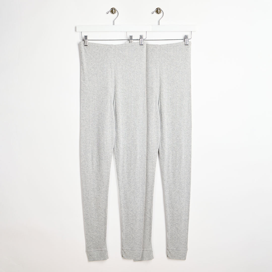 Ladies Thermal Pointelle Legging Grey from You Know Who's