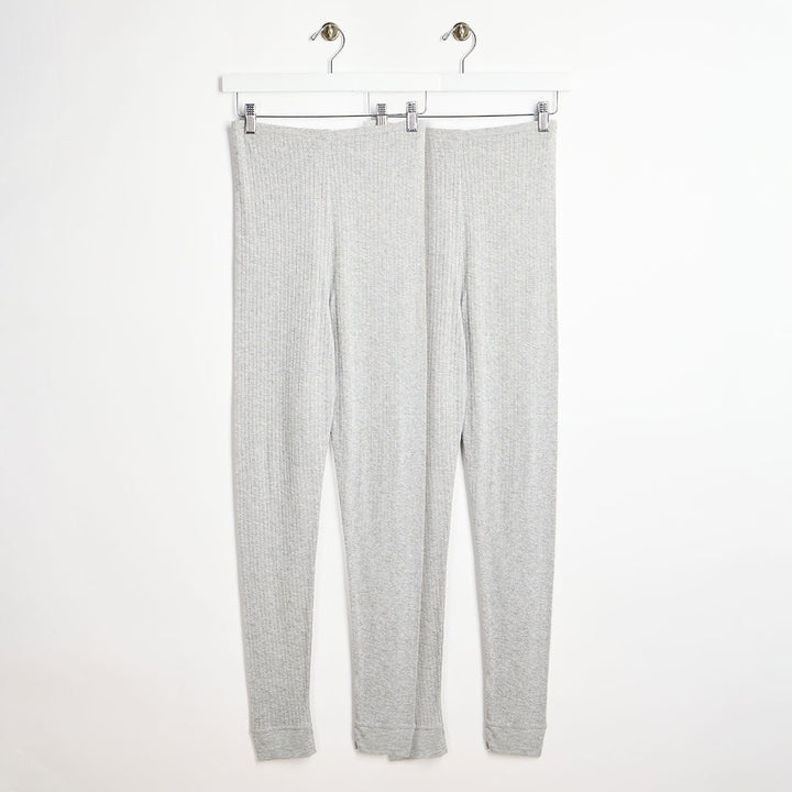 Ladies Thermal Pointelle Legging Grey from You Know Who's