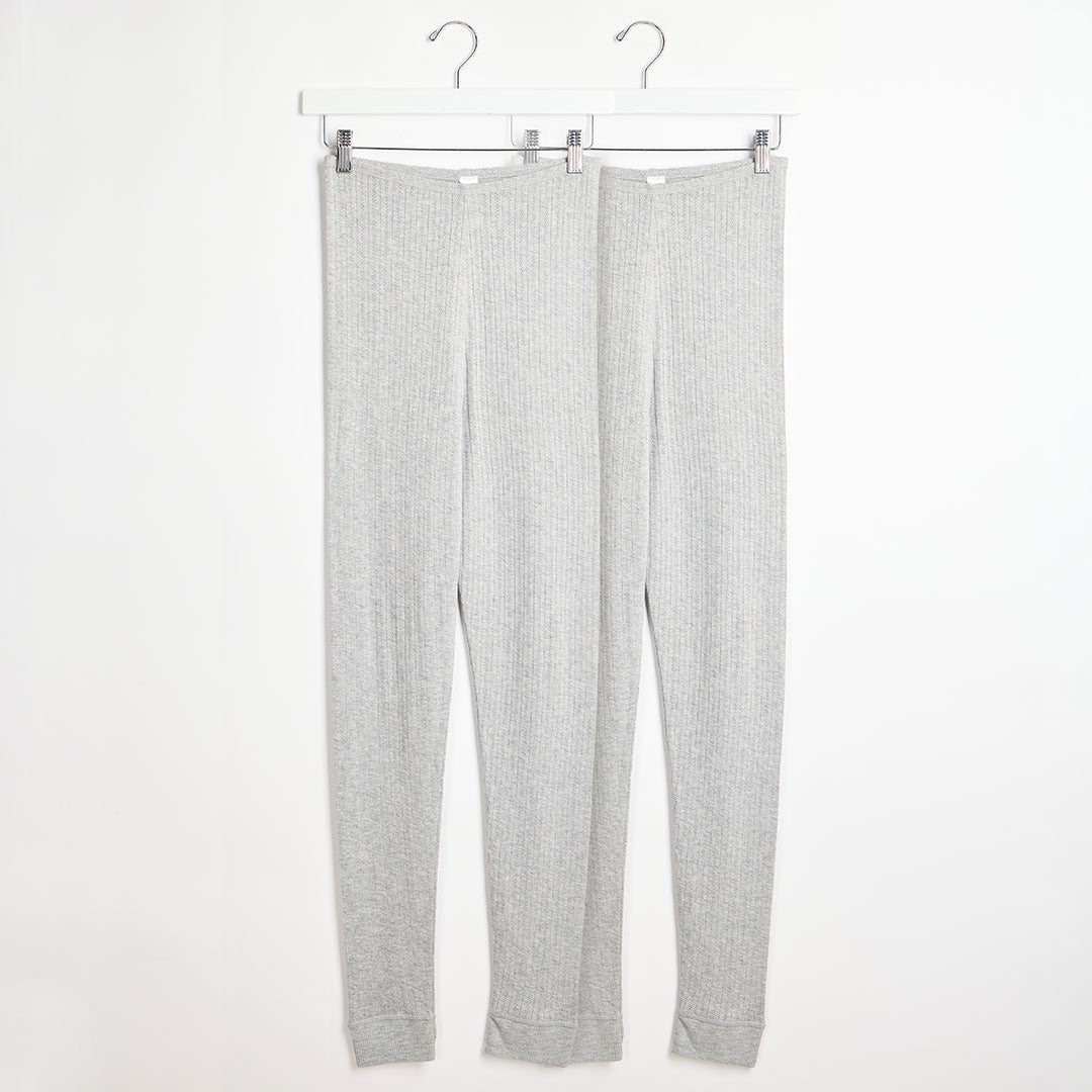 Ladies Thermal Pointelle Legging Grey from You Know Who's