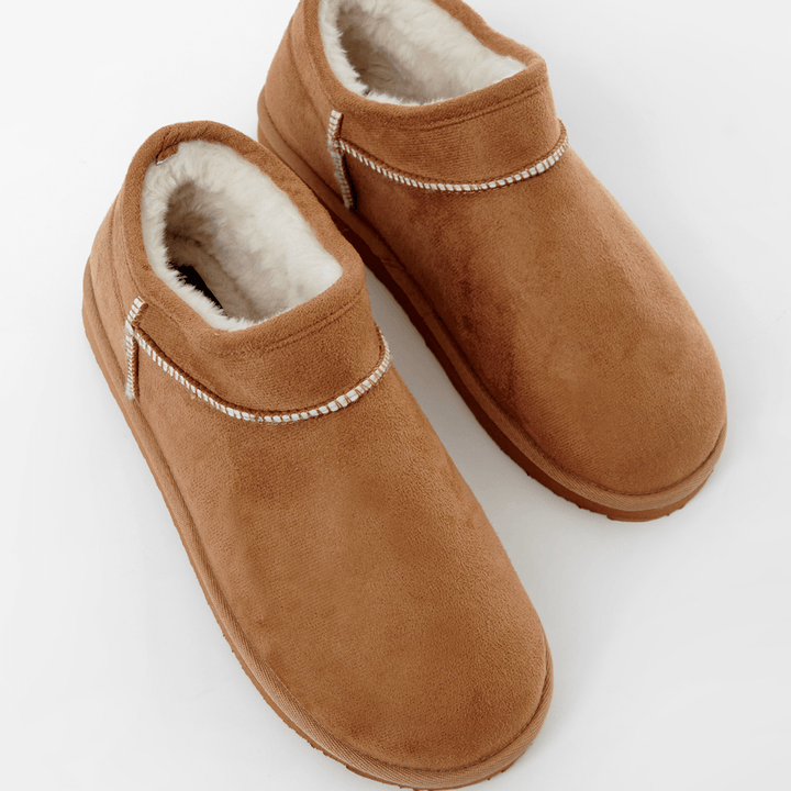 Ladies Threadbare Chestnut Slipper Boot from You Know Who's