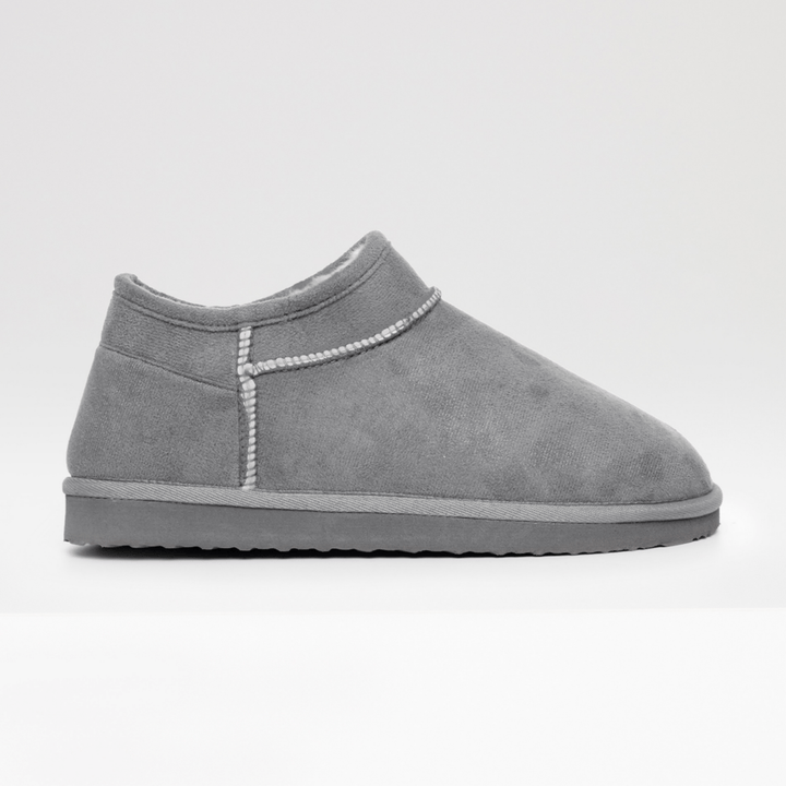 Ladies Threadbare Grey Slipper Boot from You Know Who's