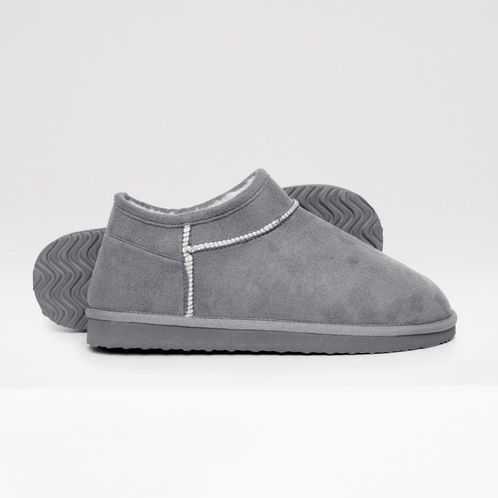 Ladies Threadbare Grey Slipper Boot from You Know Who's