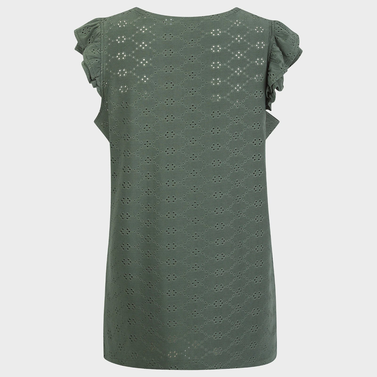 Ladies Thyme Flower Ruffle Sleeve Top from You Know Who's