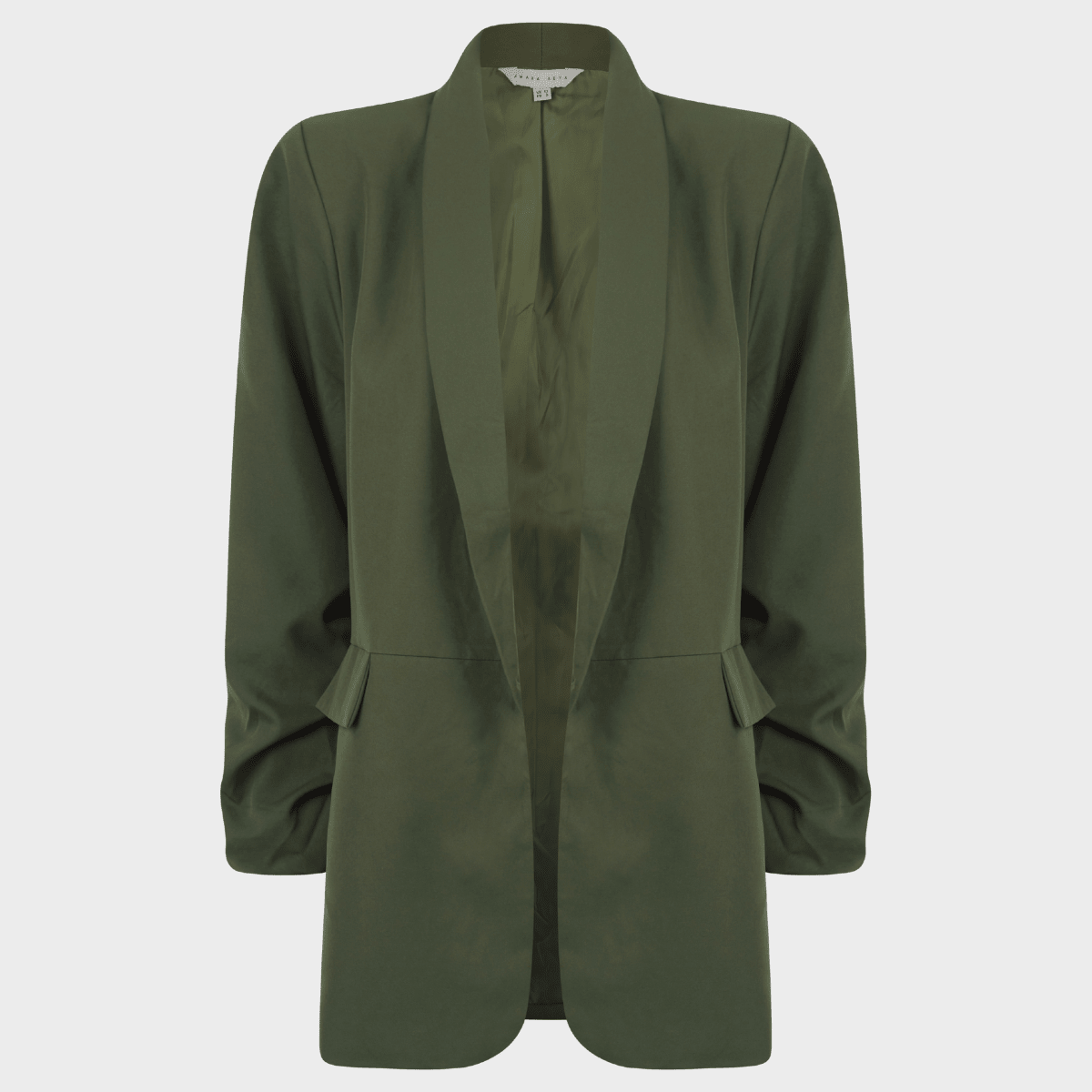 Ladies Thyme Ruched Sleeve Blazer from You Know Who's