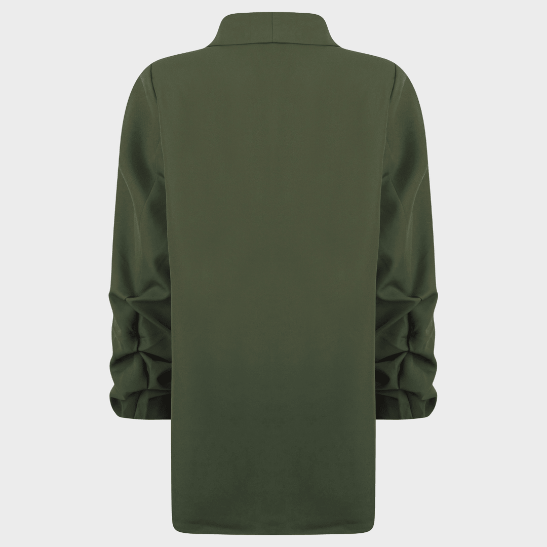 Ladies Thyme Ruched Sleeve Blazer from You Know Who's