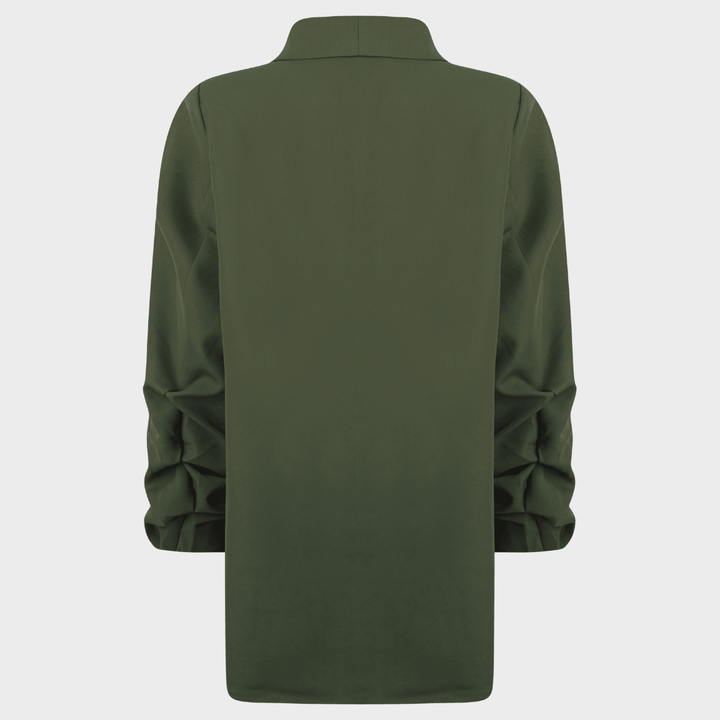 Ladies Thyme Ruched Sleeve Blazer from You Know Who's