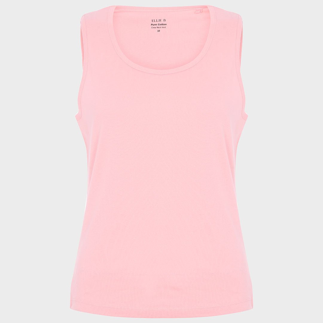Ladies Tickled Pink Crew Neck Vest from You Know Who's