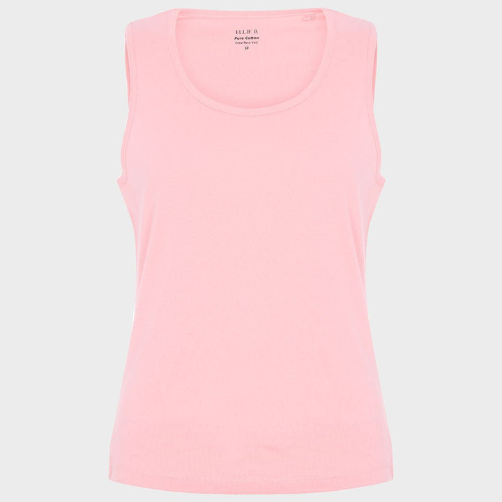 Ladies Tickled Pink Crew Neck Vest from You Know Who's