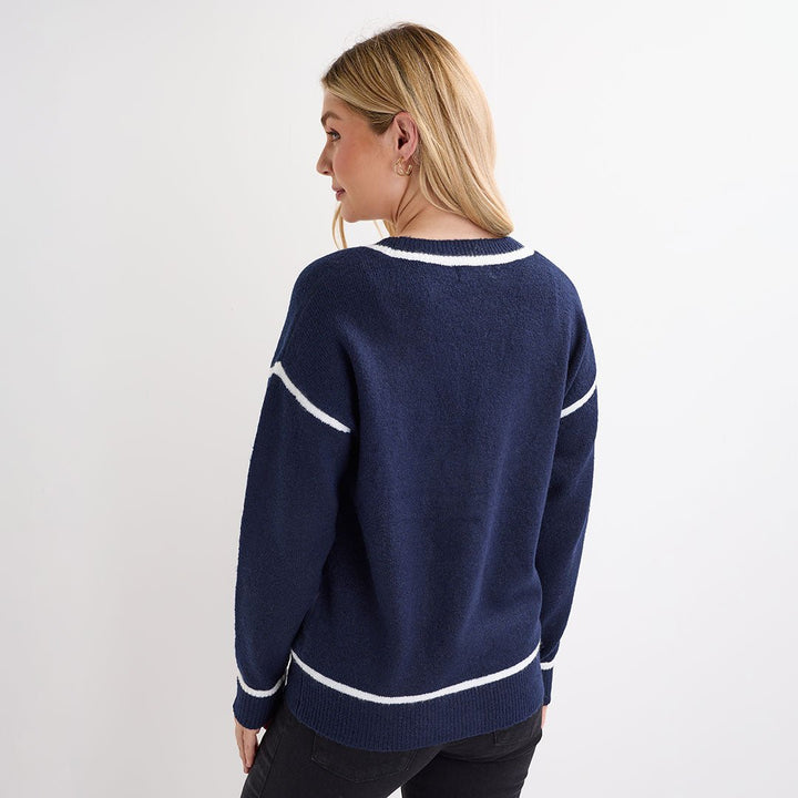 Ladies Tipped Cardigan from You Know Who's
