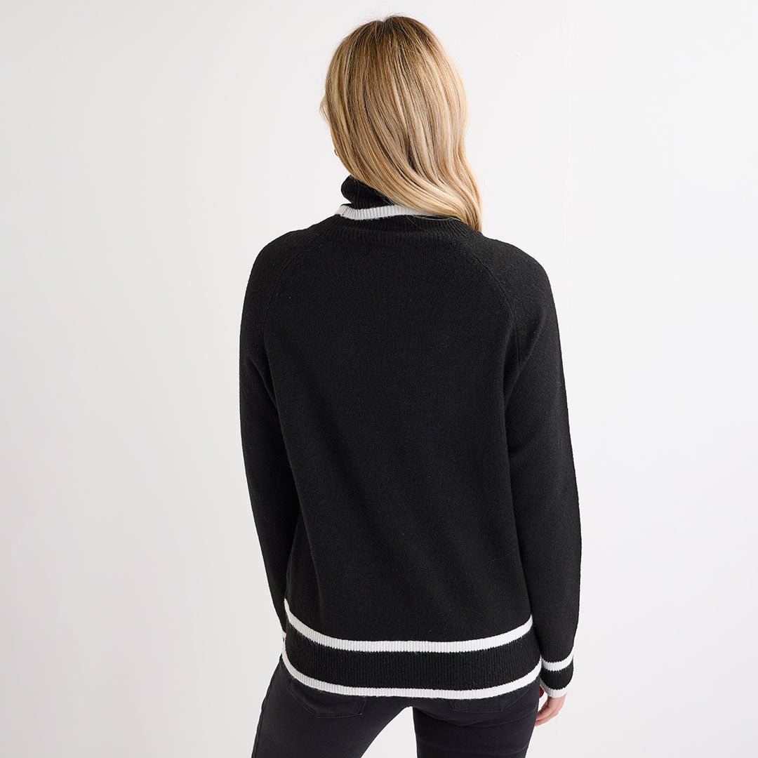 Ladies Tipped Roll Neck Jumper from You Know Who's