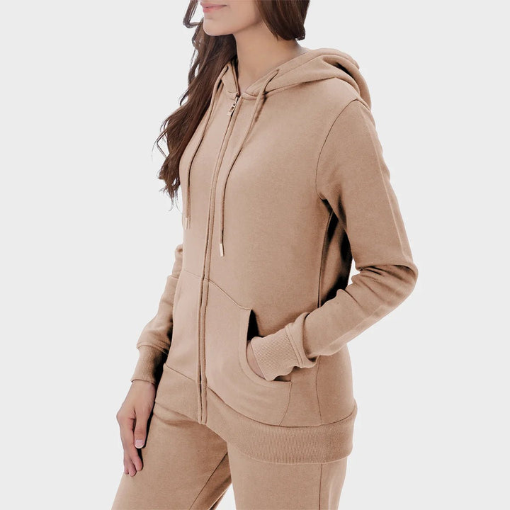 Ladies Toffee Zip Hoodie from You Know Who's