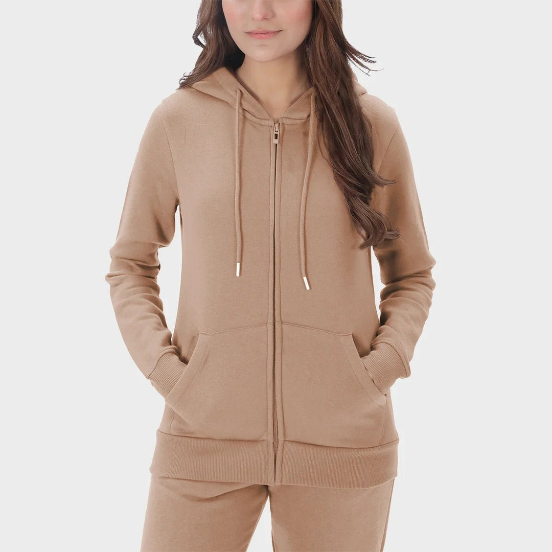 Ladies Toffee Zip Hoodie from You Know Who's