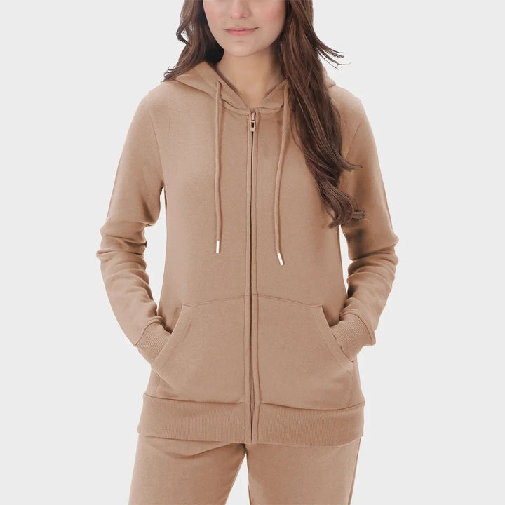 Ladies Toffee Zip Hoodie from You Know Who's