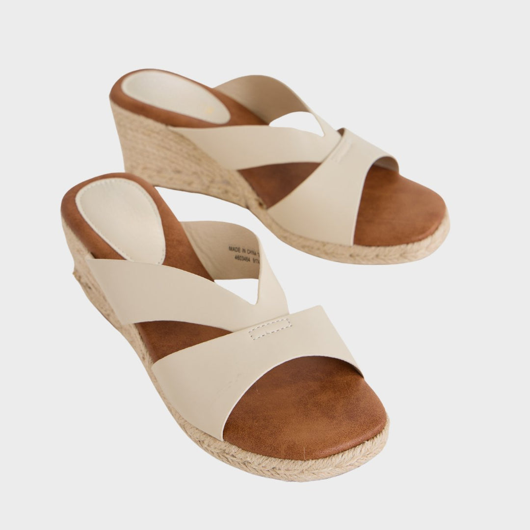 Ladies V Espadrille Wedged Mule from You Know Who's