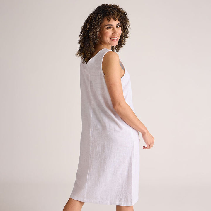Ladies V Neck 2 Pocket Shift Dress from You Know Who's