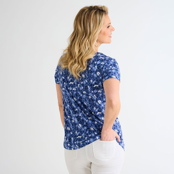 Ladies V Neck Printed Top from You Know Who's