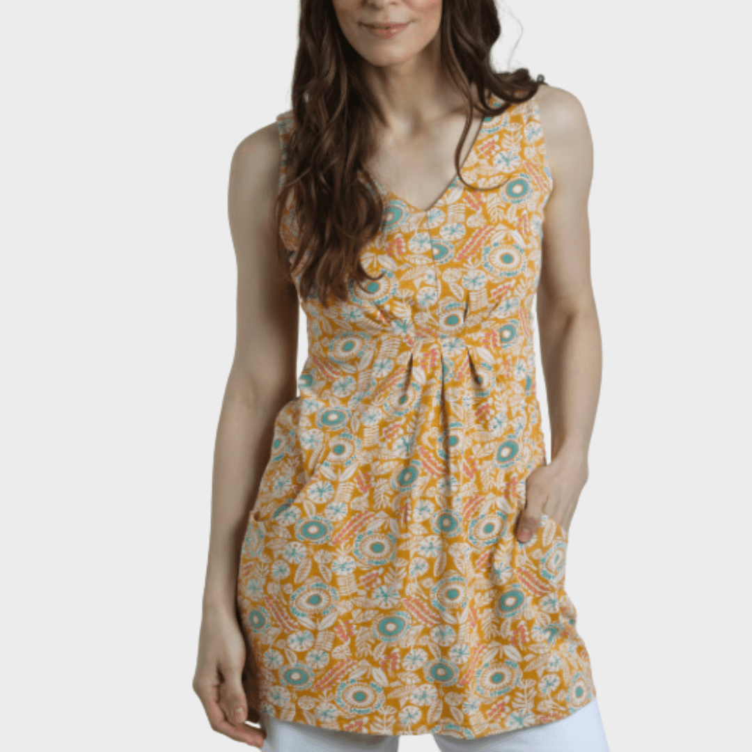 Ladies V - Neck Tunic Amber from You Know Who's