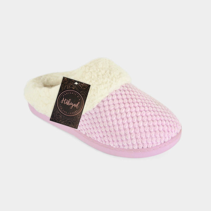 Ladies Waffle Memory Foam Slippers from You Know Who's