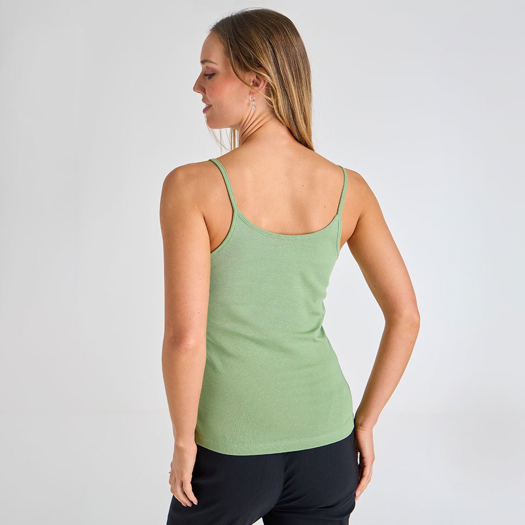 Ladies Watercress Strappy Vest from You Know Who's