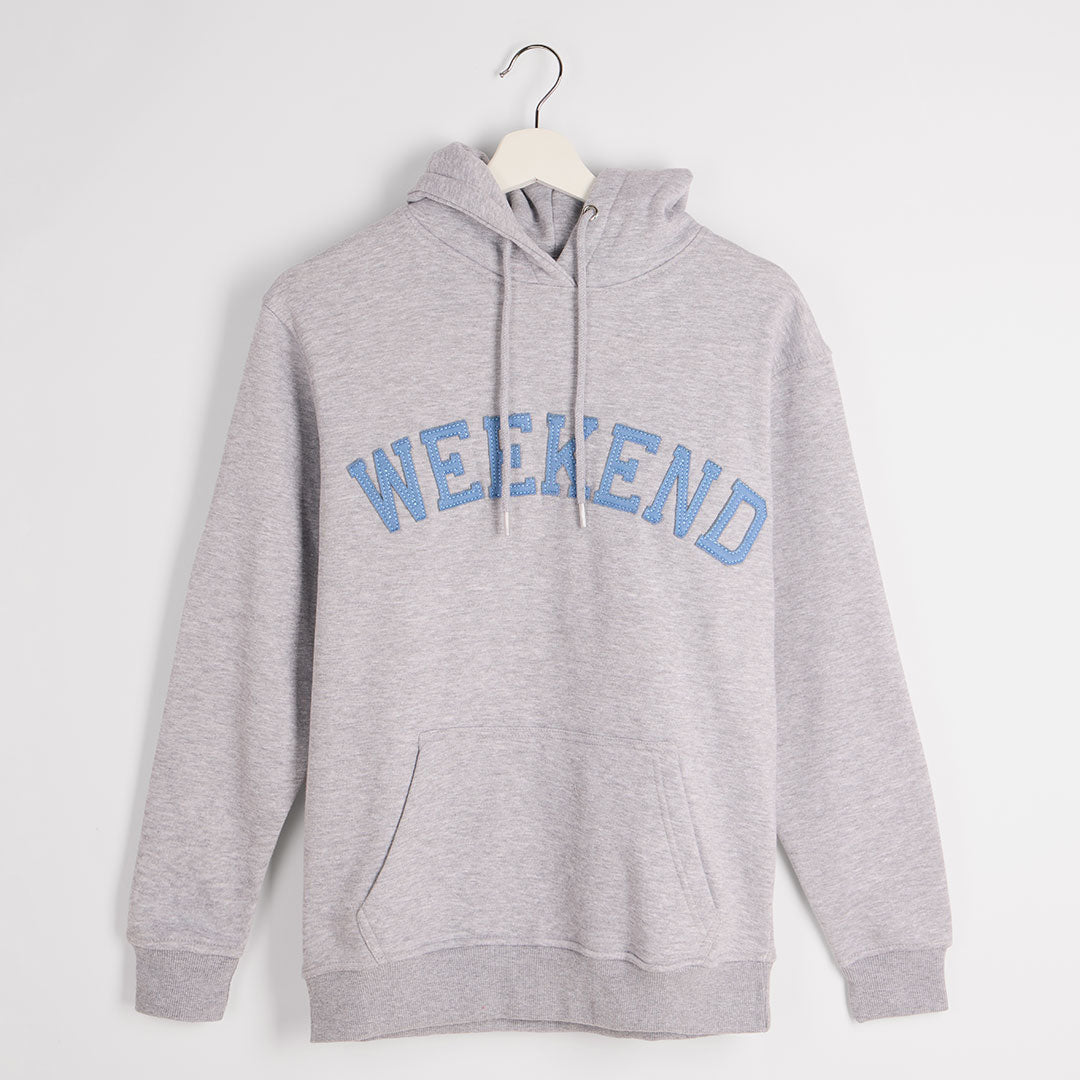 Ladies Weekend Slogan Hoodie from You Know Who's