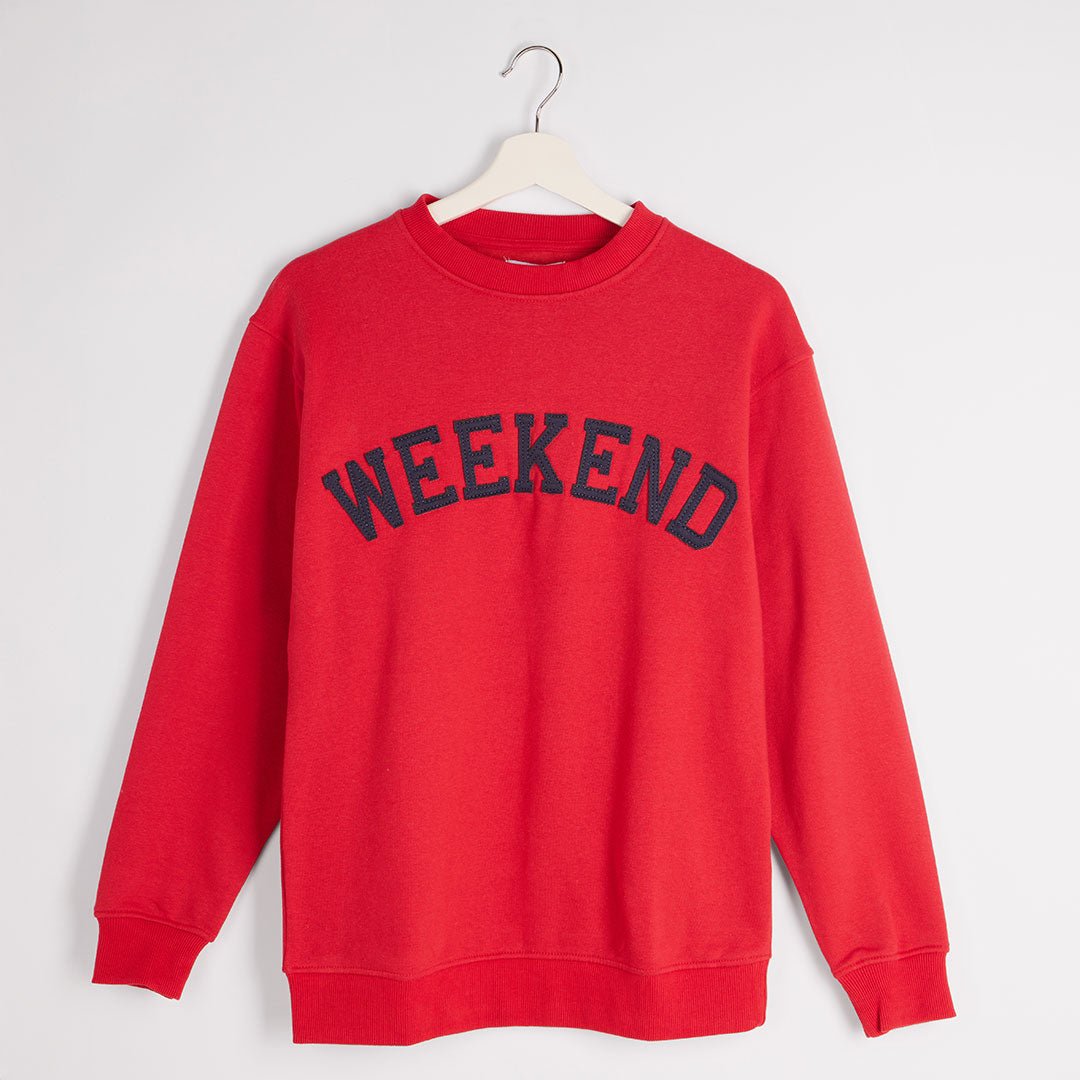 Ladies Weekend Slogan Sweater from You Know Who's