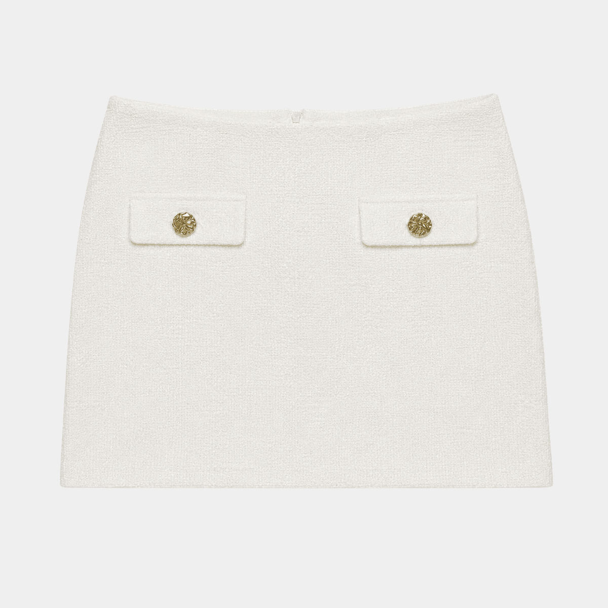 Ladies White Boucle Skirt from You Know Who's