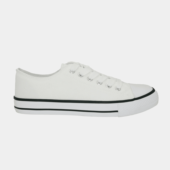 Ladies White Canvas Pumps from You Know Who's