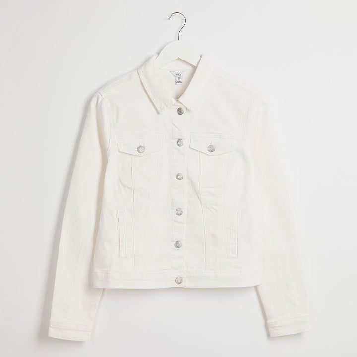 Ladies White Denim Jacket from You Know Who's