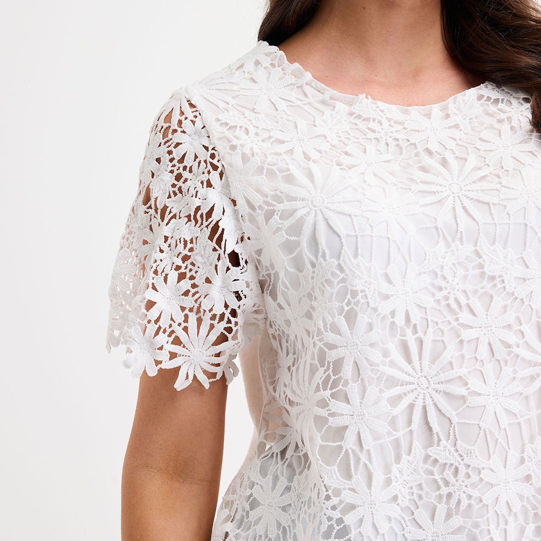 Ladies White Front Top from You Know Who's