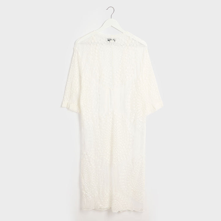 Ladies White Geo Detail Kimono from You Know Who's