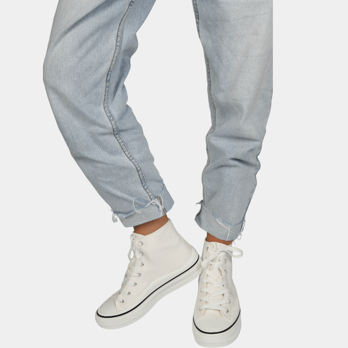 Ladies White High Top Trainer from You Know Who's