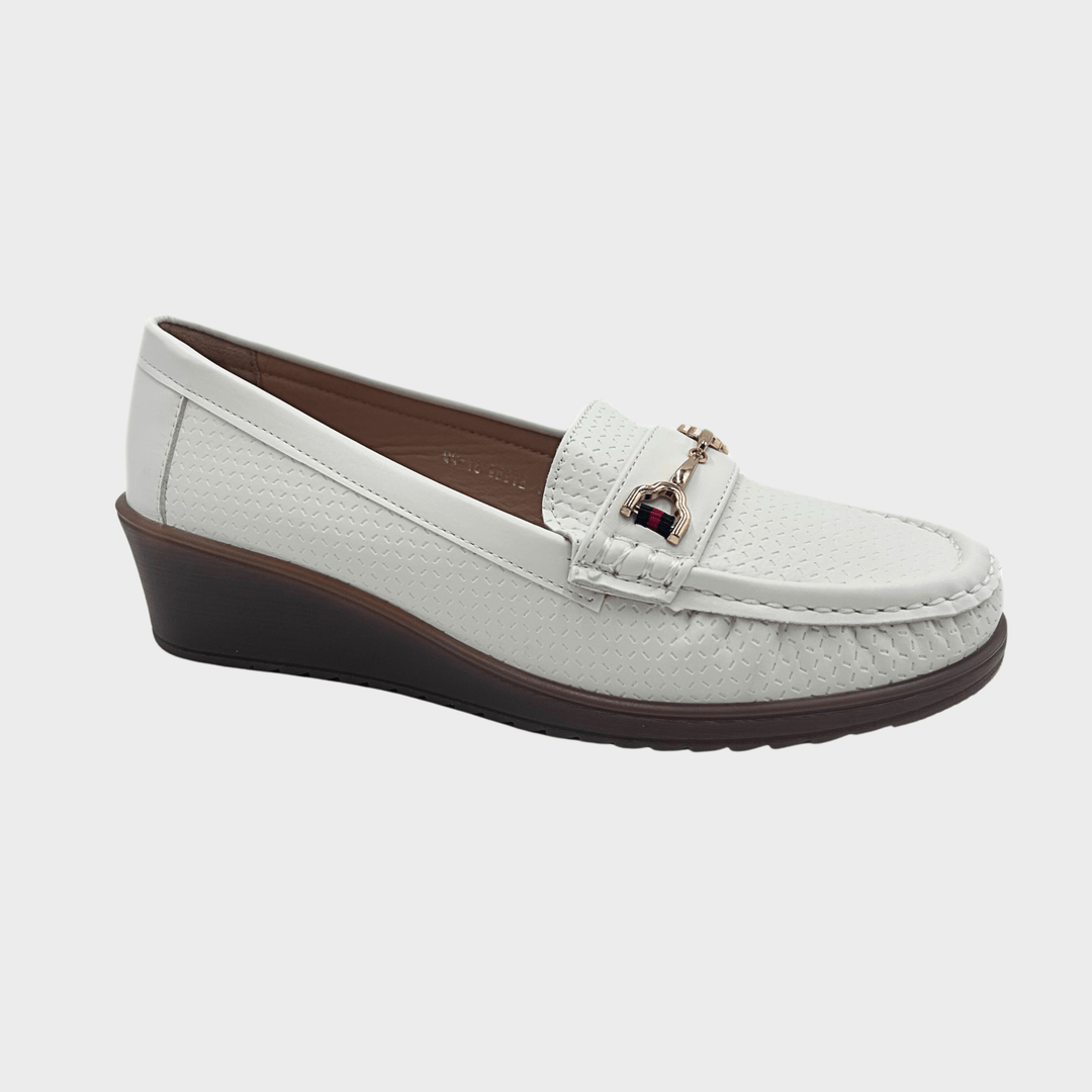 Ladies White Loafer from You Know Who's