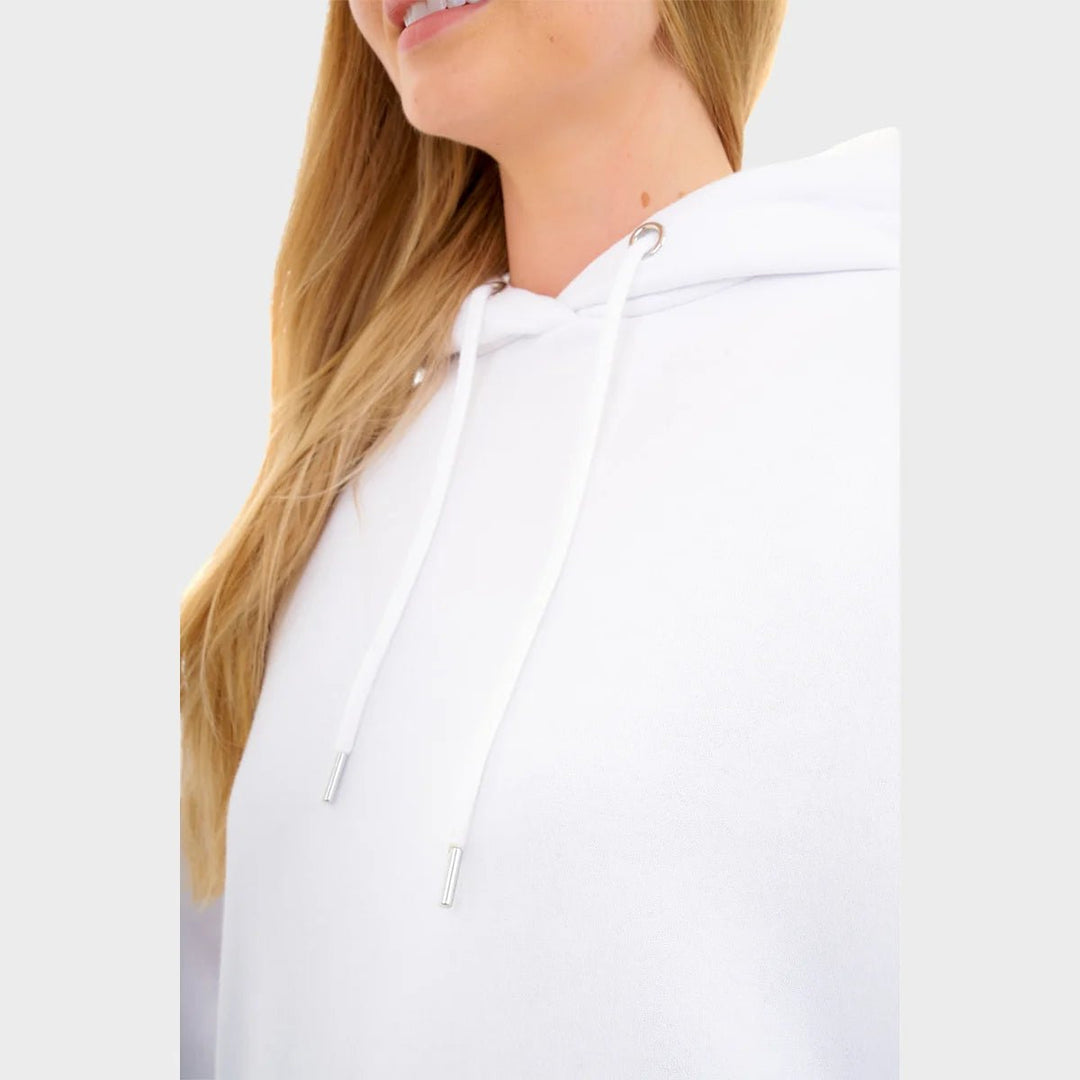 Ladies White Oversized Hoodie from You Know Who's