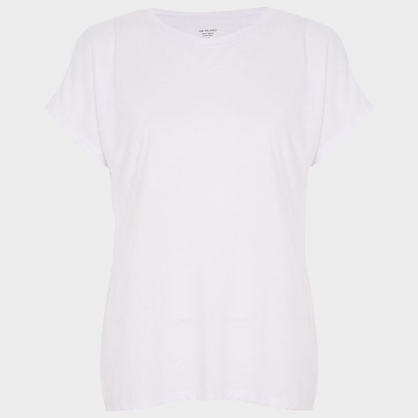 Ladies White Relaxed Fit T-Shirt from You Know Who's