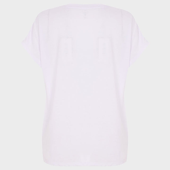 Ladies White Relaxed Fit T-Shirt from You Know Who's