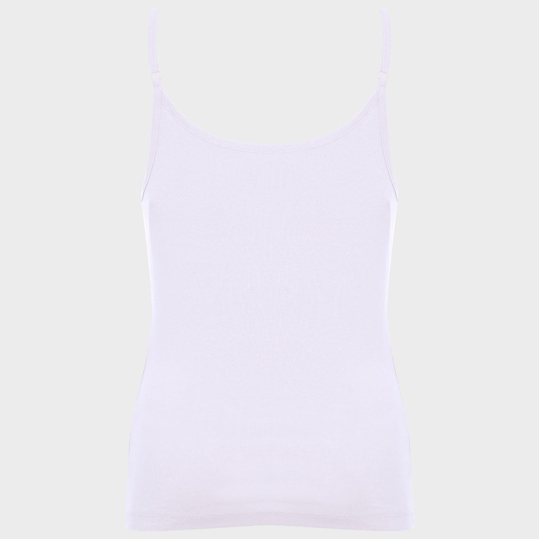 Ladies White Strappy Vest from You Know Who's