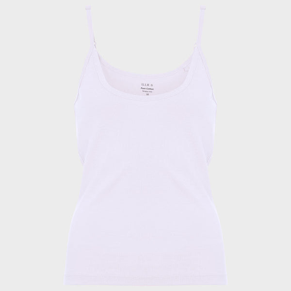 Ladies White Strappy Vest from You Know Who's