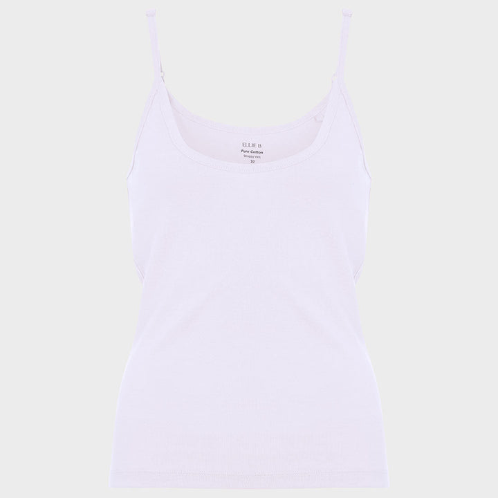 Ladies White Strappy Vest from You Know Who's