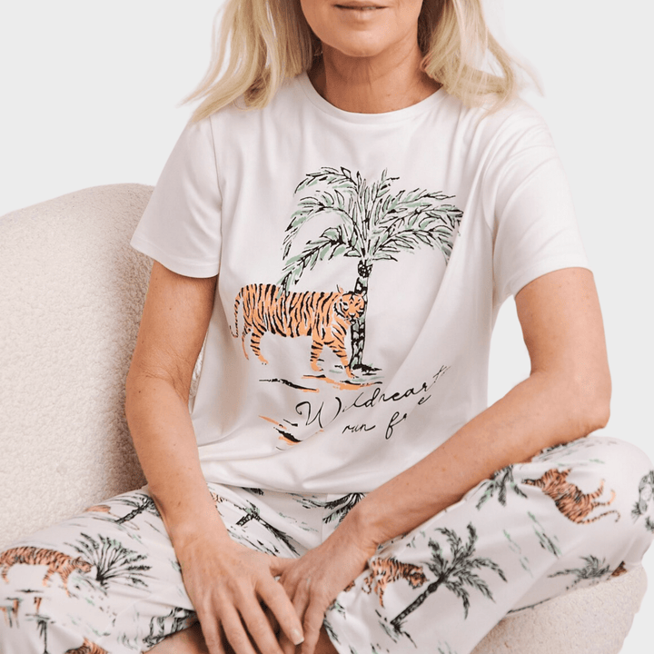 Ladies Wild Heart Pjs from You Know Who's