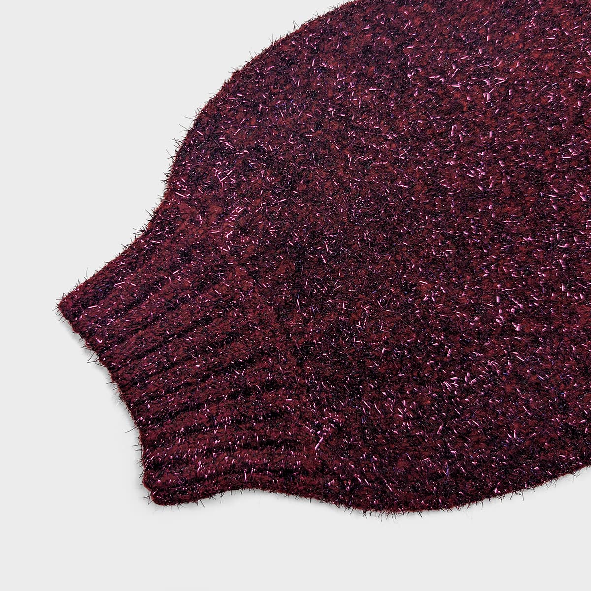 Ladies Wine Lurex Bow Tie Jumper from You Know Who's