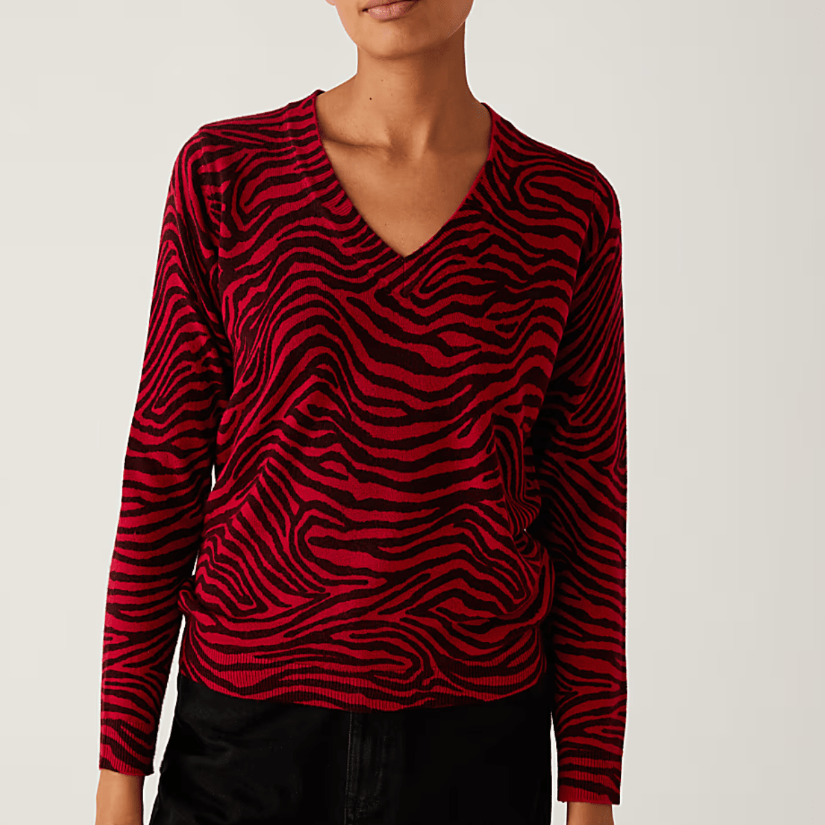 Ladies Zebra Stripe Jumper from You Know Who's