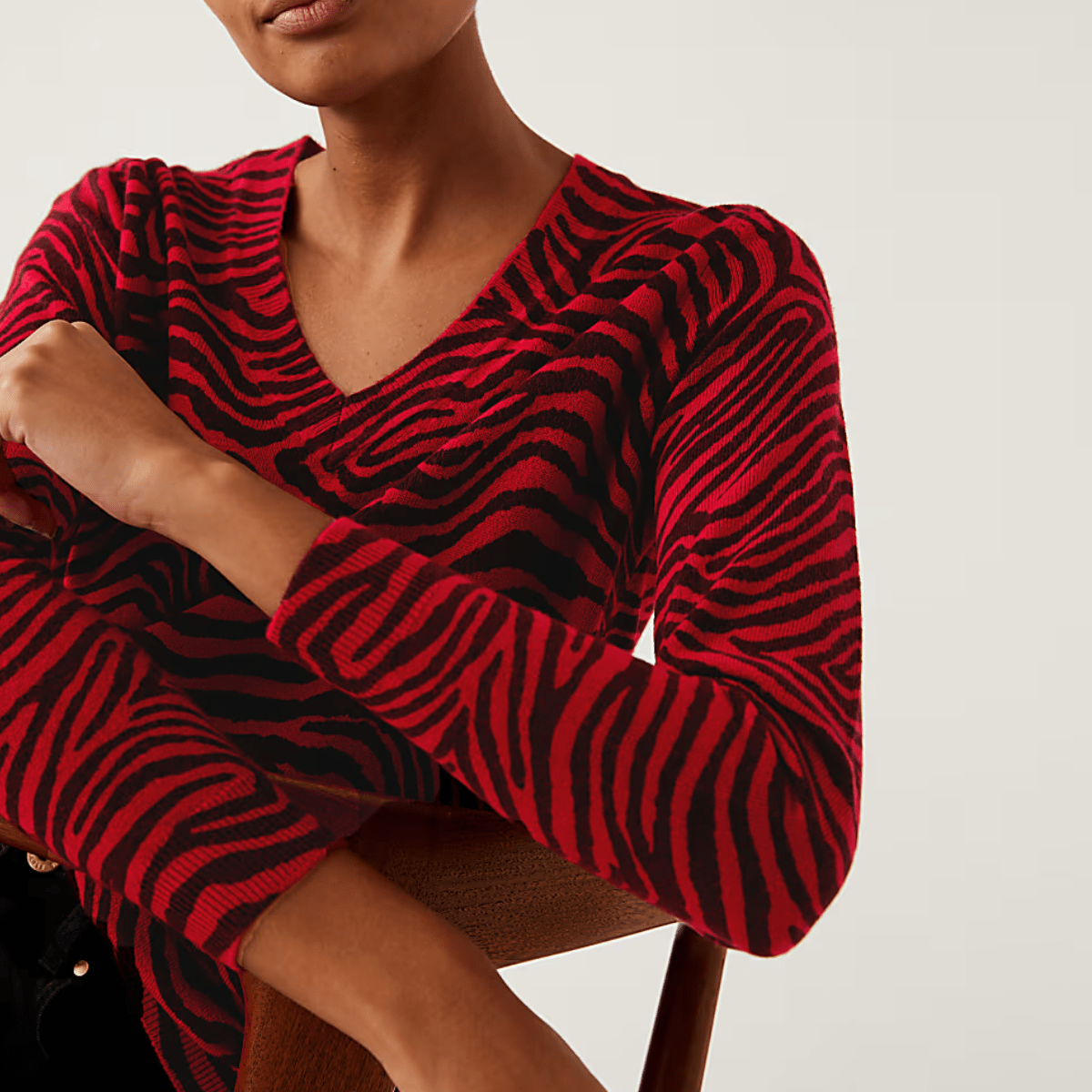 Ladies Zebra Stripe Jumper from You Know Who's