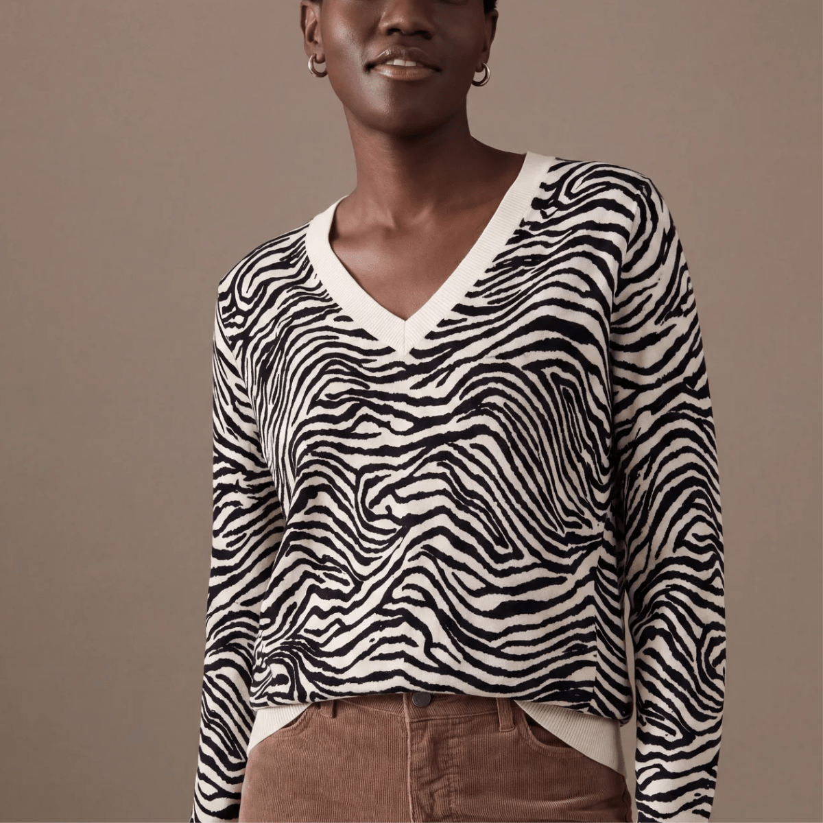 Ladies Zebra Stripe Jumper from You Know Who's